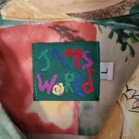 Vintage Jams World Gaughan Hawaiian Aloha Shirt L - Picture 8 of 11